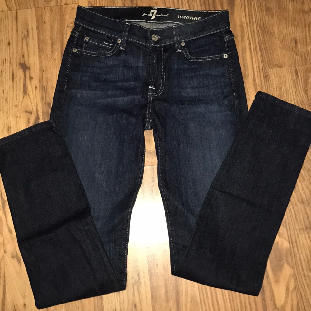 NWOT 7 for All Mankind Size 24 Roxanne Skinny Jean